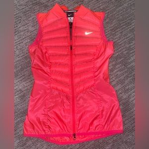 Sleeveless nike running zip up